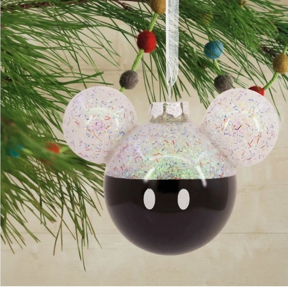 Hallmark Disney Mickey Mouse Icon Glass Ornaments Set of 4
